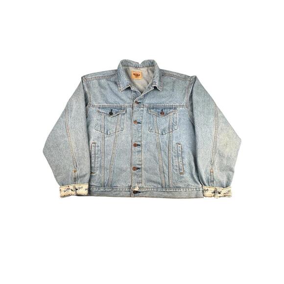 Vintage Hard Rock Cafe Denim Jacket Mens XL Blue Paris...